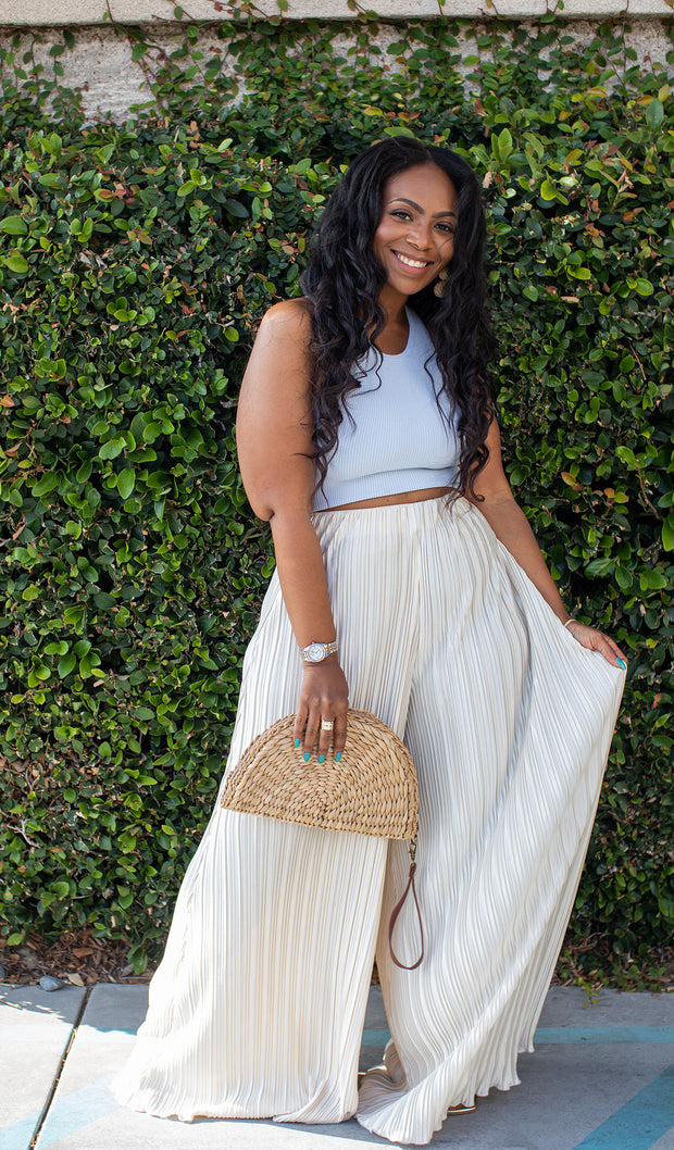 Bring the Drama  | Wide leg pleated pants
