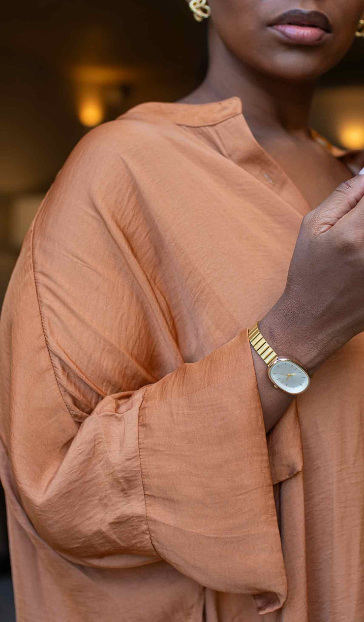 Amber Air |  Oversized Button Up Top