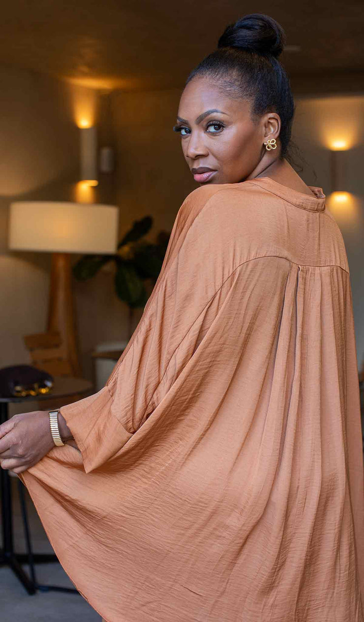 Amber Air |  Oversized Button Up Top