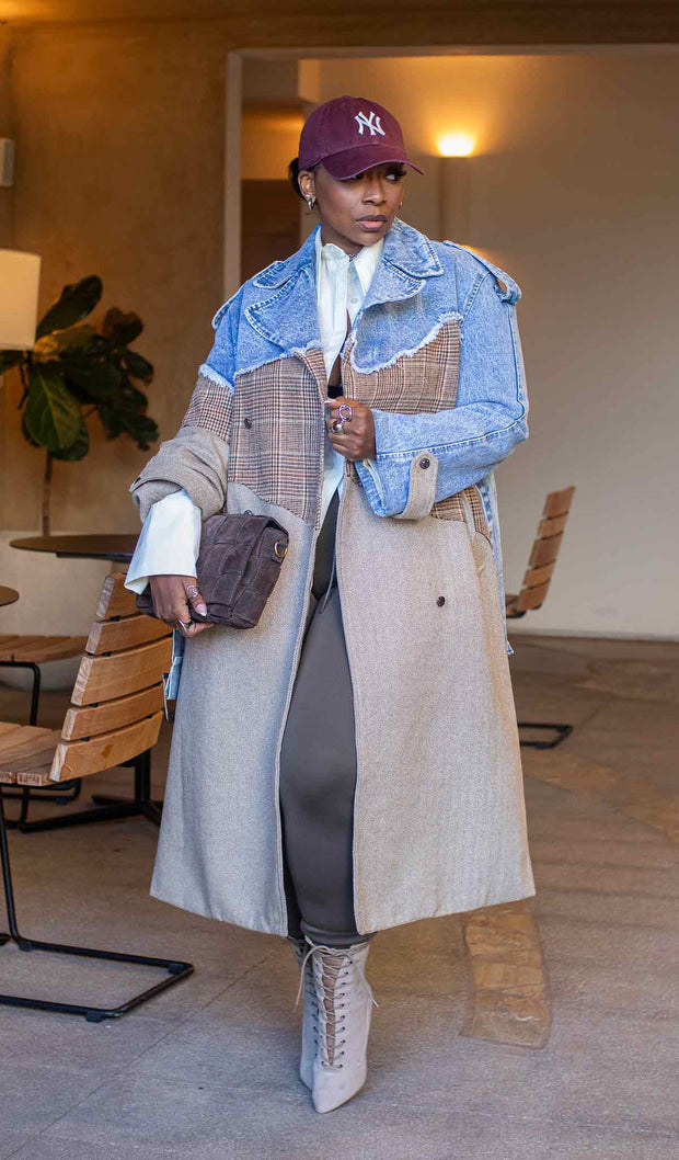 Ms. Mix  | Distressed Trench Coat