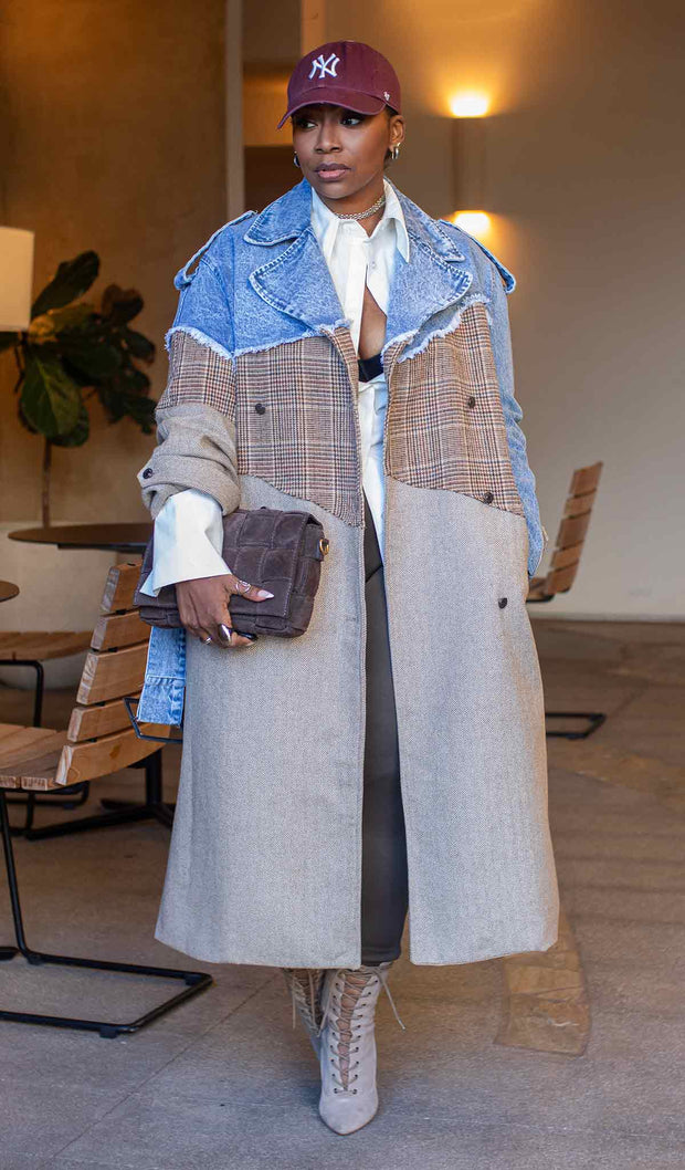 Ms. Mix  | Distressed Trench Coat