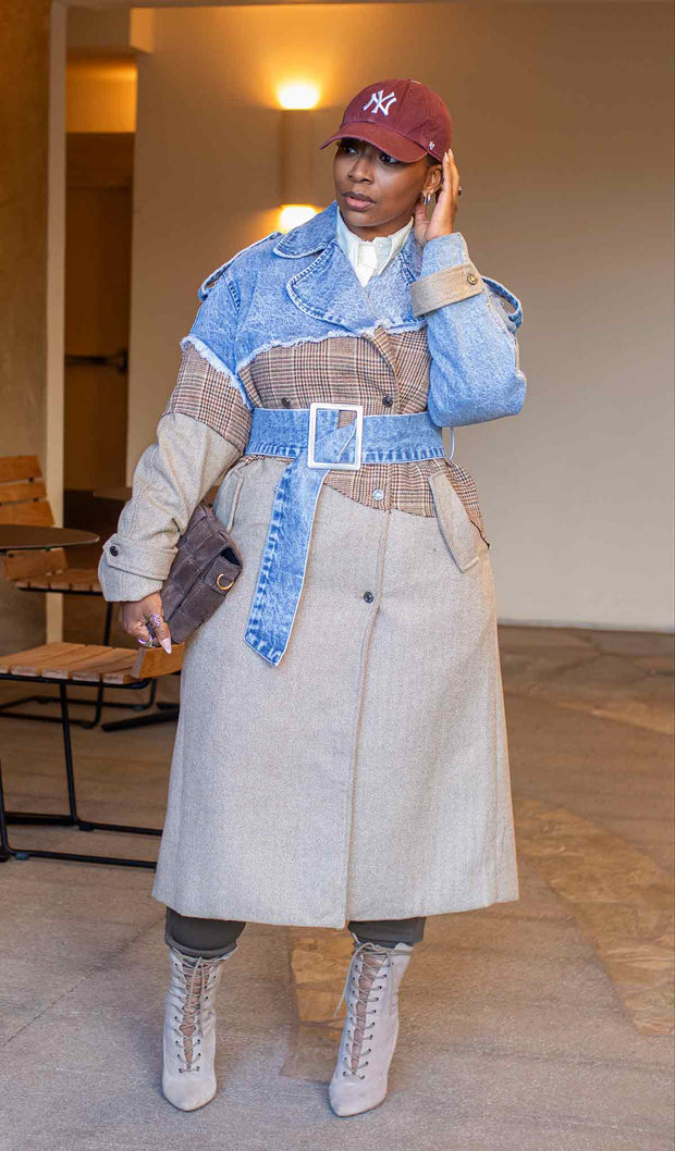Ms. Mix  | Distressed Trench Coat
