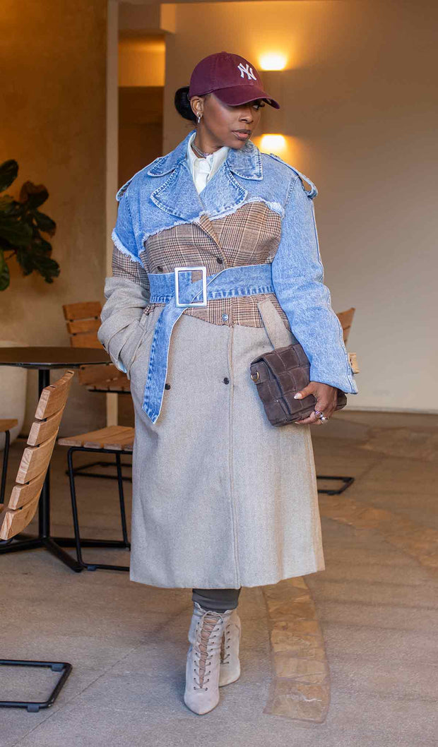 Ms. Mix  | Distressed Trench Coat