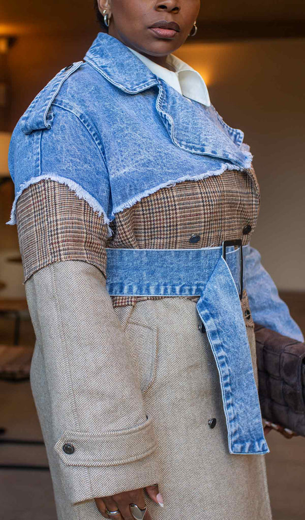 Ms. Mix  | Distressed Trench Coat