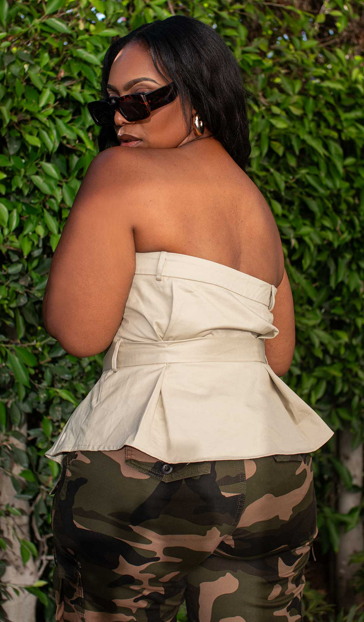 Unbothered | Trench Tube Top