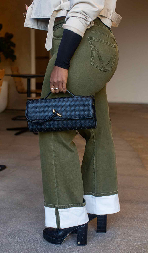 Olive Theory  | Cuffed Denim
