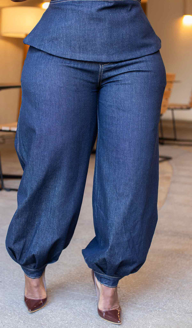 Icon | Denim Halter Pant Set (PRE-ORDER APPROX SHIP 11.10.25)