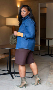 Autumn Stroll  | Chocolate Knee Shorts