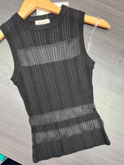 Sheer Intentions | Mesh Panel Tank Top