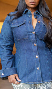 Fine Line | Denim Button Up Shirt