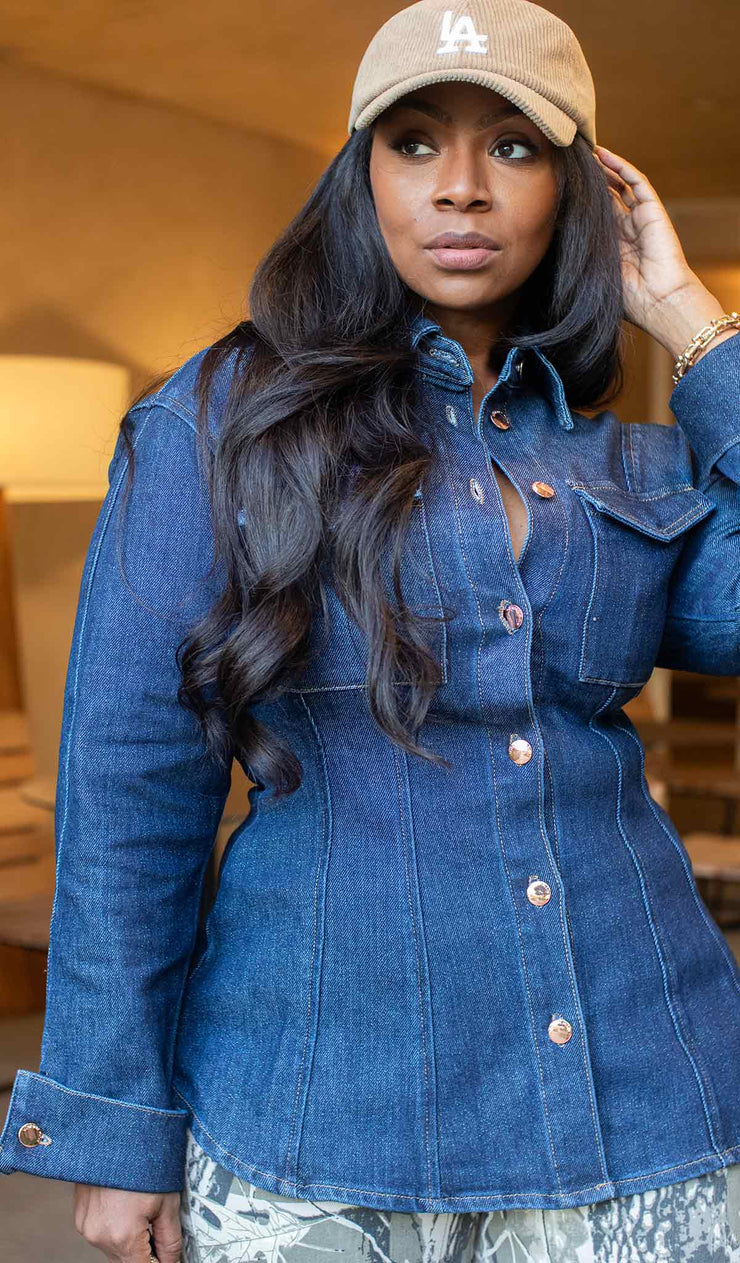 Fine Line | Denim Button Up Shirt