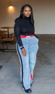 Not So Regular | Denim Track Pants