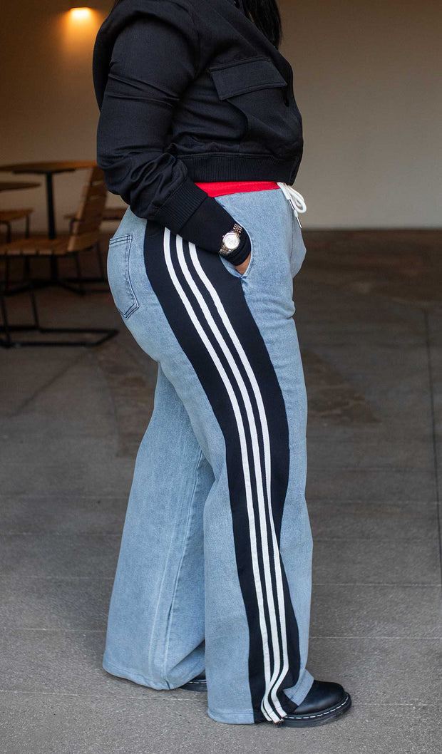 Not So Regular | Denim Track Pants