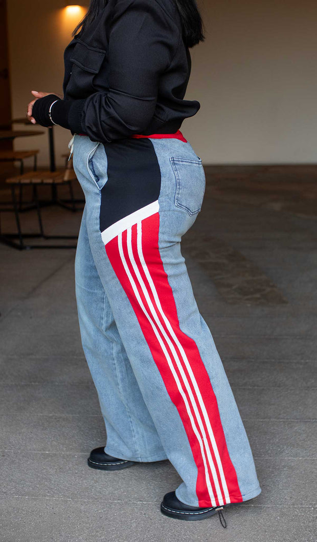 Not So Regular | Denim Track Pants