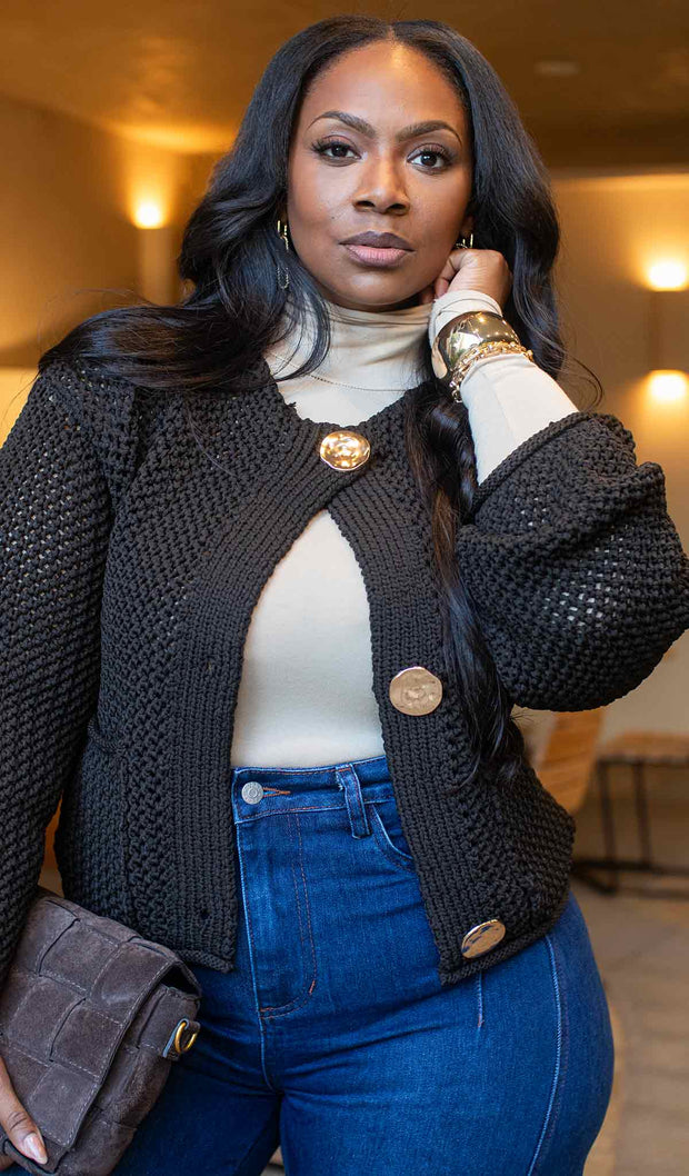 Mocha | Chunky Cardigan Sweater