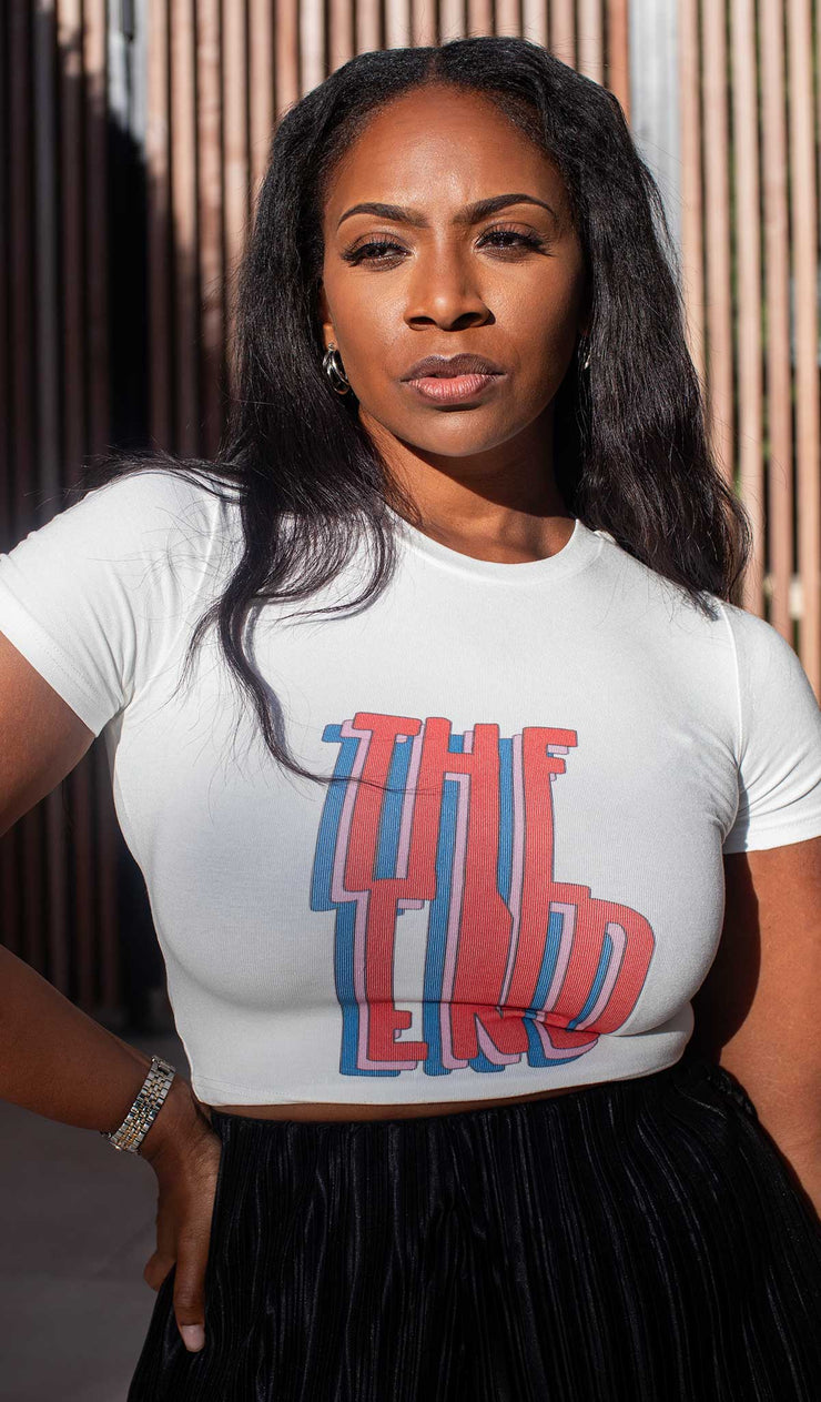 Finish line  | Cropped graphic Tee