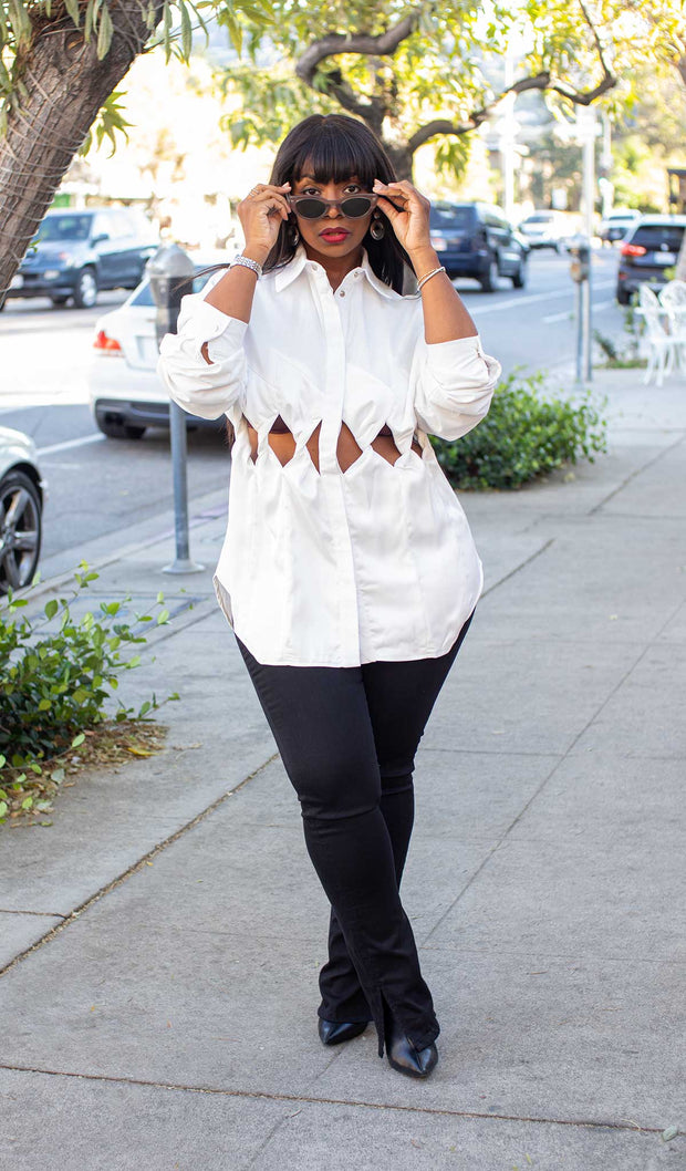 Twisted Classic | Oversized Button Up Shirt