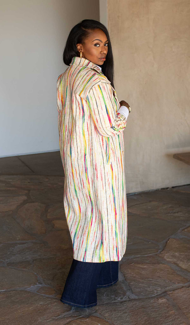 Multi Color Jacket Vivid | Midi multi Color Jacket – Newd Style