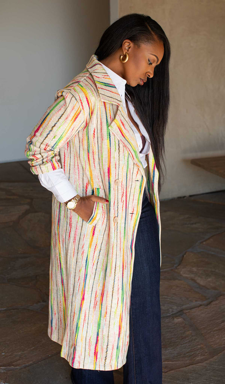 Multi Color Jacket Vivid | Midi multi Color Jacket – Newd Style
