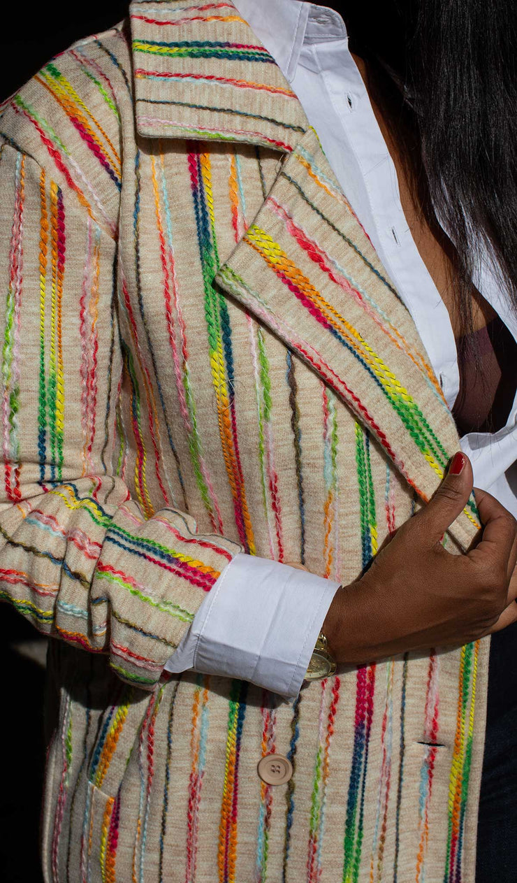 Multiple Color Jackets Vivid | Midi multi Color Jacket – Newd Style
