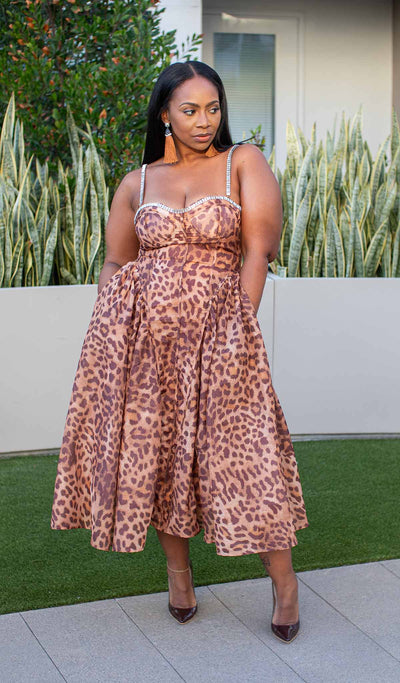 Roar & Radiance | Leopard Print Dress