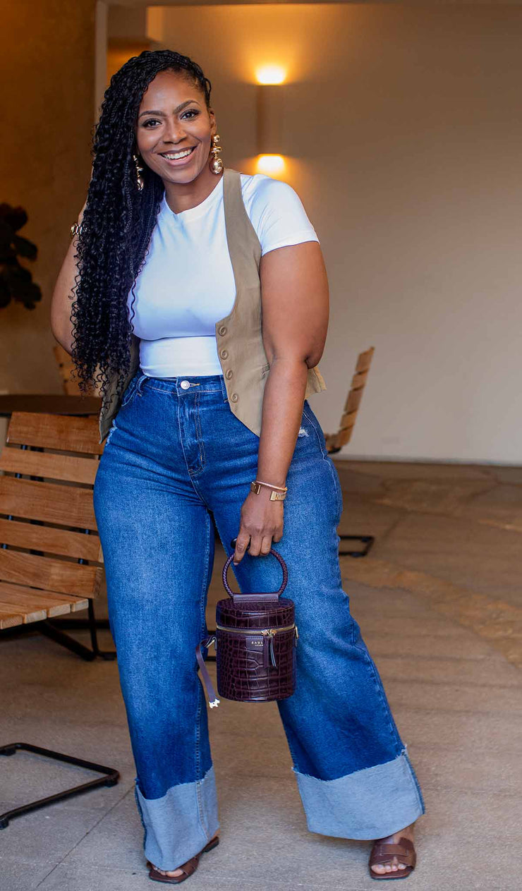 Cuff And Go | Dark Stone Denim