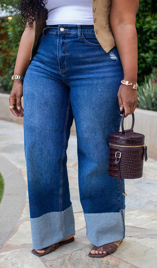 Cuff And Go | Dark Stone Denim