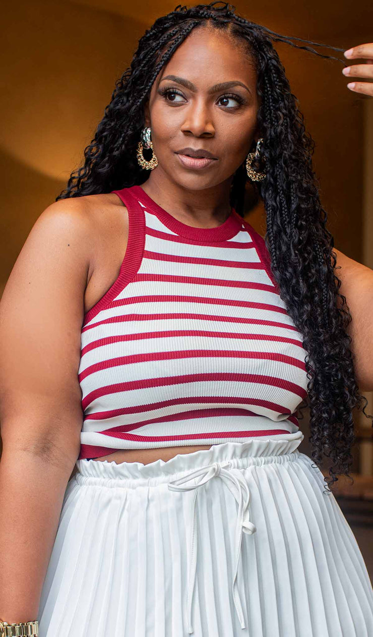 Stripe Hype | Ribbed Tank Top