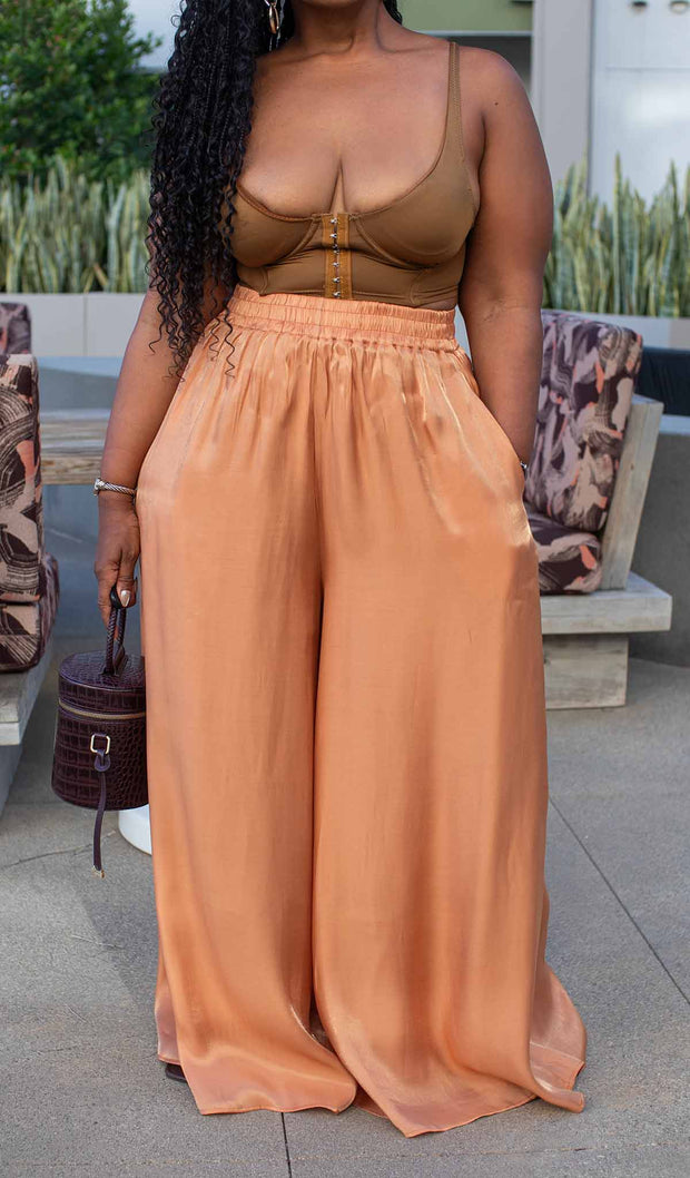 Shimmer |  Wide-leg pants