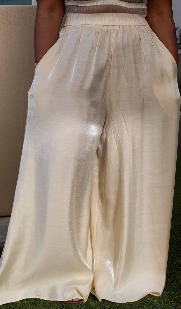 Shimmer |  Wide-leg pants
