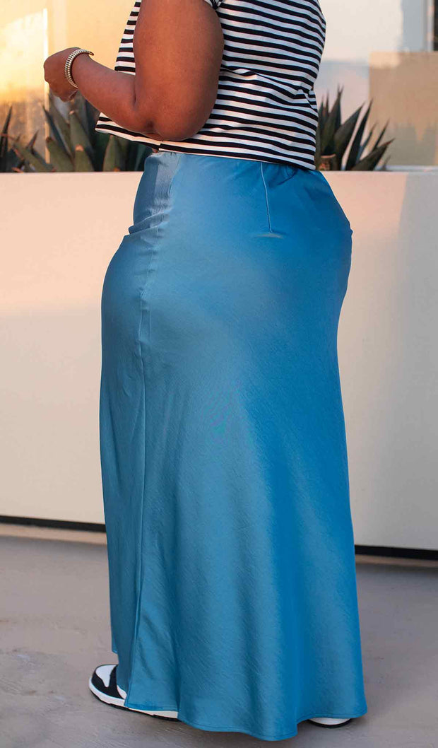 Lady Like | Satin Slip Skirt