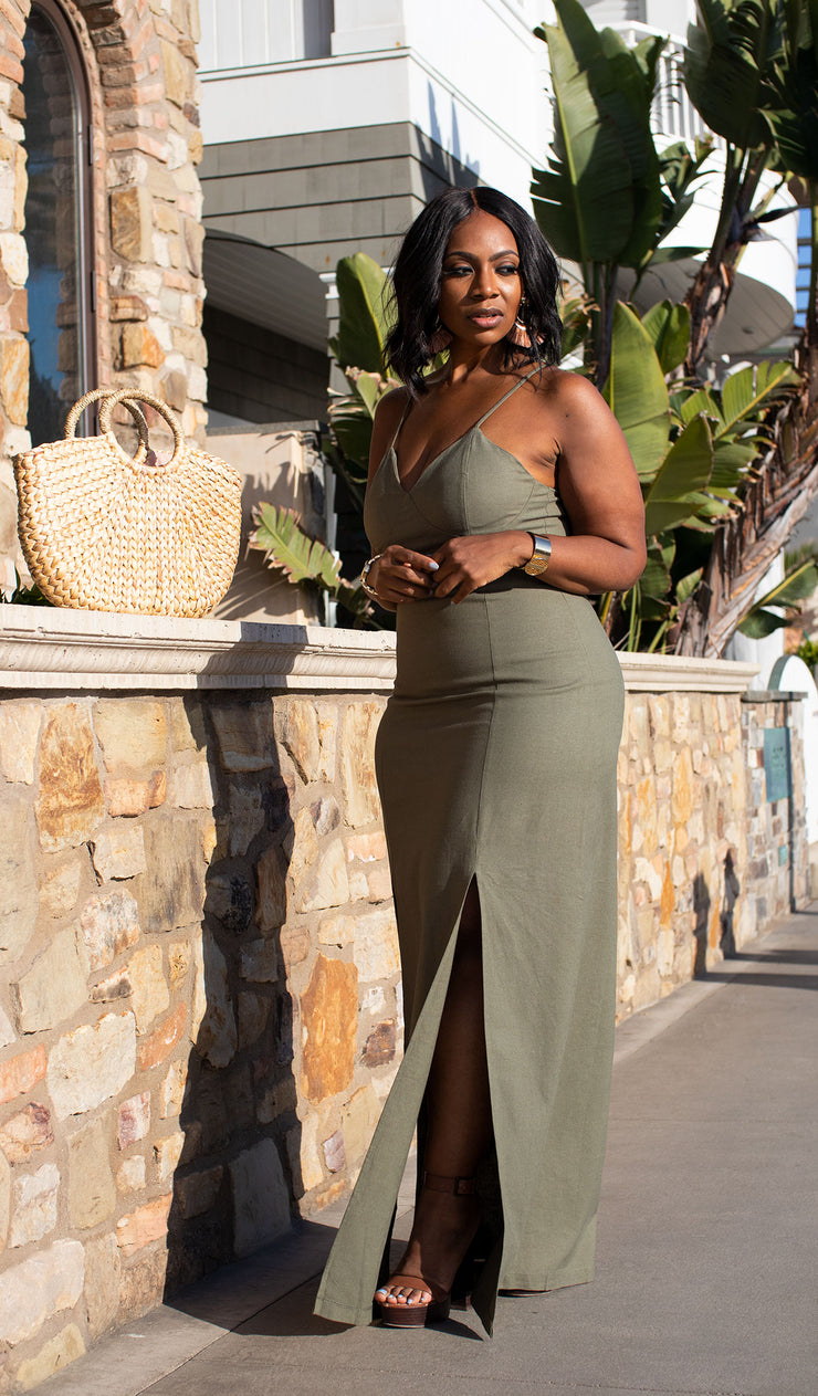Out Of The Office | Double Split Dress