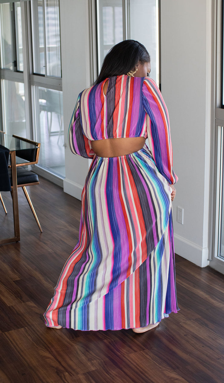Maxed Out | Multi-color Maxi Dress