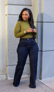My Way  | Wide leg Denim Trousers