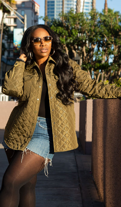 Timeless | Quilted Button Up Jacket