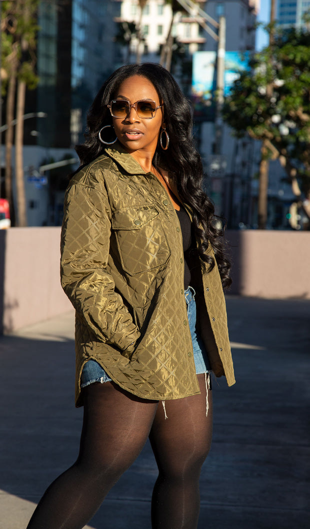 Timeless | Quilted Button Up Jacket