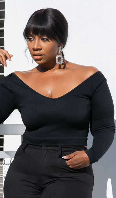 Bra-less | Deep V total control top
