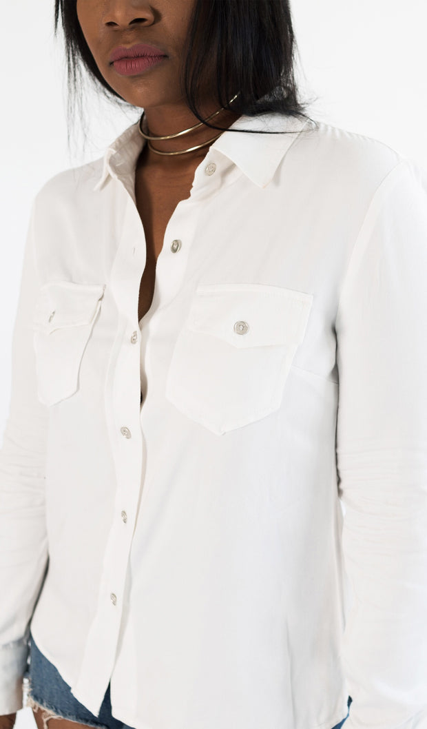 White Collar Street Chic | Button up Shirt